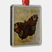 Frida Kahlo Painted Butterfly Metalen Ornament (Rechts)