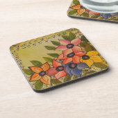 Frida Kahlo Painted Flores Bier Onderzetter (Linkerzijde)