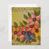 Frida Kahlo Painted Flores Briefkaart (Voorkant / Achterkant)