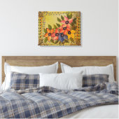 Frida Kahlo Painted Flores Canvas Afdruk (Insitu (Slaapkamer))