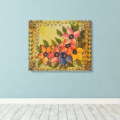 Frida Kahlo Painted Flores Canvas Afdruk (Insitu (Houten vloer))