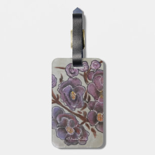 Frida Kahlo Painted Flowers Bagagelabel