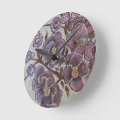 Frida Kahlo Painted Flowers Ronde Klok (Hoek)