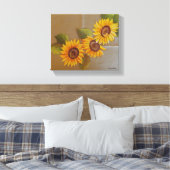 Frida Kahlo Painted Sunflower Canvas Afdruk (Insitu (Slaapkamer))