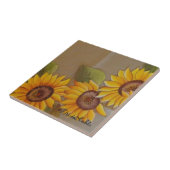 Frida Kahlo Painted Sunflower Tegeltje (Zijkant)