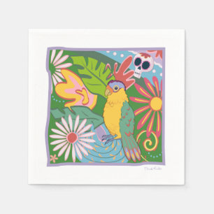 Frida Kahlo Parrot Graphic Servet