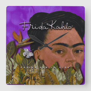 Frida Kahlo Pasion Por La Vida Vierkante Klok