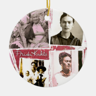Frida Kahlo Photo Montage Keramisch Ornament