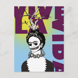 Frida Kahlo Pop Art Portret Briefkaart