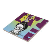 Frida Kahlo Pop Art Portret Tegeltje (Zijkant)