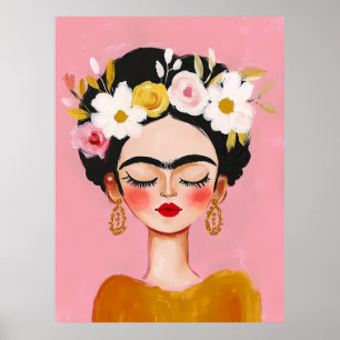 Frida Kahlo portret Poster