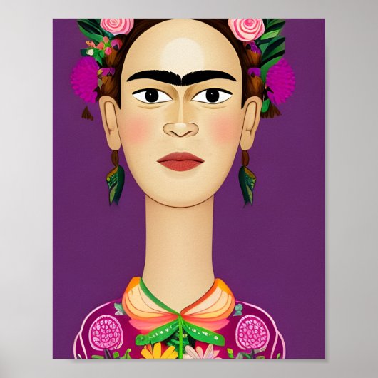 Frida Kahlo poster, wandkunst Poster (Voorkant)