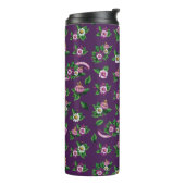 Frida Kahlo | Purlpe Floral Bouquet Pattern Thermosbeker (Gedraaid links)