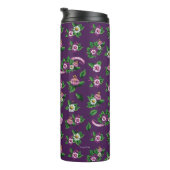 Frida Kahlo | Purlpe Floral Bouquet Pattern Thermosbeker (Geroteerd rechts)