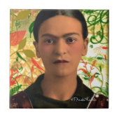 Frida Kahlo Reflejando Tegeltje (Voorkant)