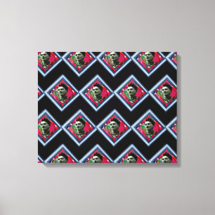 Frida Kahlo Retro Denim Diamond Canvas Afdruk