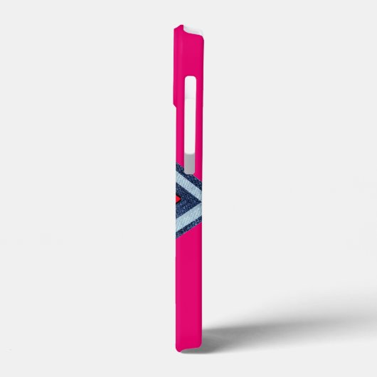 Frida Kahlo Retro Denim Diamond Case-Mate iPhone Case (Achterkant / Links)