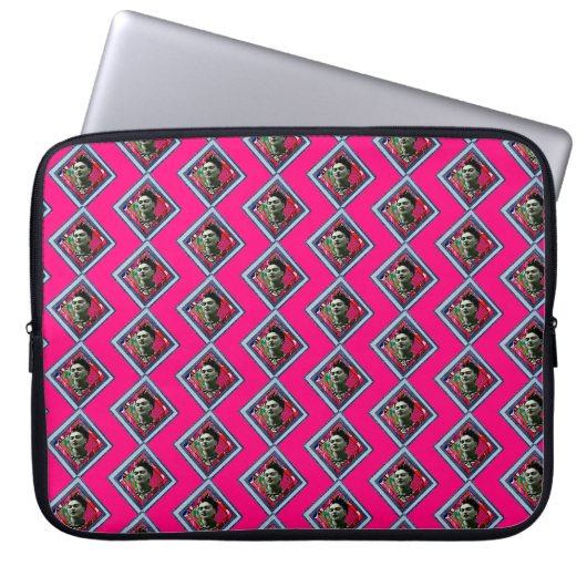 Frida Kahlo Retro Denim Diamond Electronique sac (Devant)