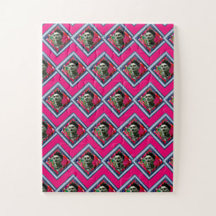 Frida Kahlo Retro Denim Diamond Legpuzzel