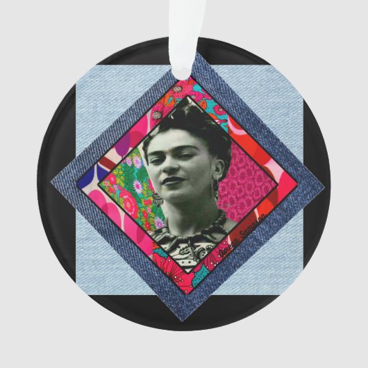Frida Kahlo Retro Pink Denim (devant)