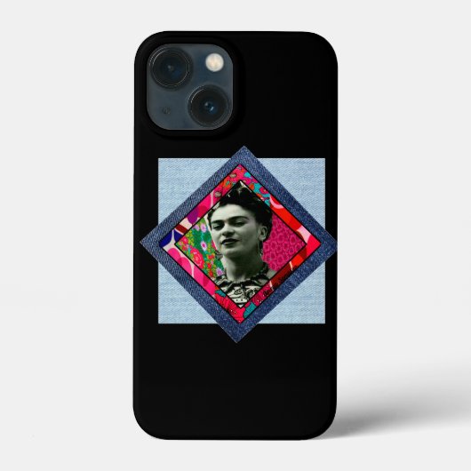 Frida Kahlo Retro Pink Denim Case-Mate iPhone Case (Achterkant)
