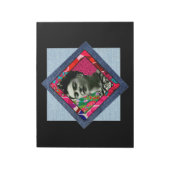 Frida Kahlo Retro Pink Denim Notitieblok (Gedraaid)