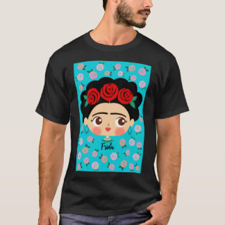Frida Kahlo - Rose - T-shirt classique D8