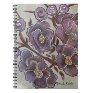 Frida Kahlo Schilderde Bloemen Notitieboek