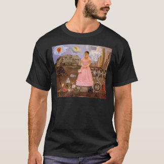 Frida Kahlo Self Portrait langs Boarder Line b T-shirt