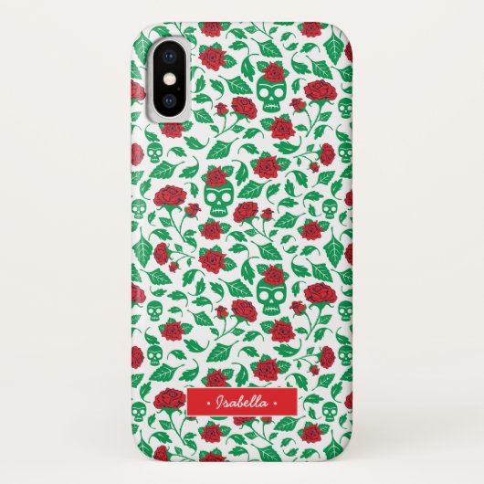Frida Kahlo | Skulls en Rozen Case-Mate iPhone Case (Achterkant)