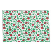 Frida Kahlo | Skulls en Rozen Kussensloop (Achterkant-Rechts)