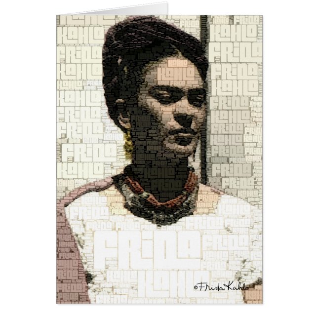 Frida Kahlo Textile Portrait (Voorkant)