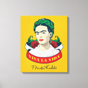 Frida Kahlo Viva la Vida Canvas Afdruk
