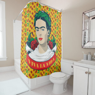 Frida Kahlo   Viva la Vida Douchegordijn