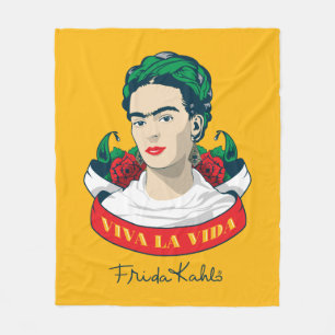 Frida Kahlo Viva la Vida Fleece Deken