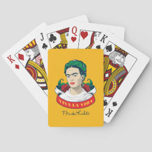 Frida Kahlo   Viva la Vida Pokerkaarten