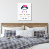 Frida Kahlo | Viva Mexico Canvas Afdruk (Insitu (Slaapkamer))