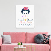 Frida Kahlo | Viva Mexico Canvas Afdruk (Insitu (Woonkamer))