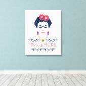 Frida Kahlo | Viva Mexico Canvas Afdruk (Insitu (Houten vloer))