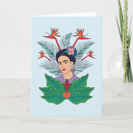 Frida Kahlo | Vogels van het Paradijs Floral Graph Kaart (Voorkant)