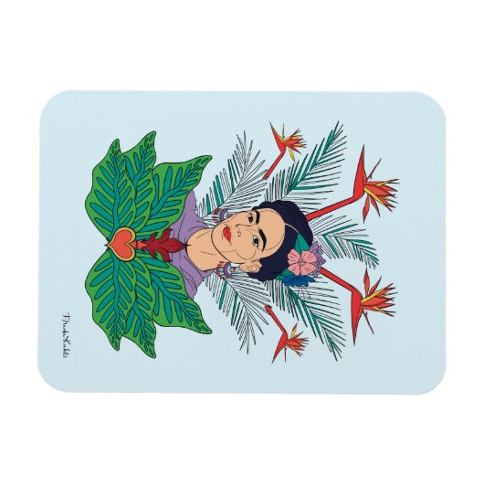 Frida Kahlo | Vogels van het Paradijs Floral Graph Magneet (Horizontaal)