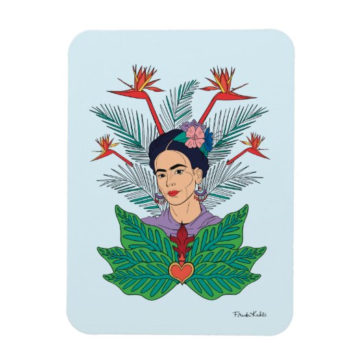 Frida Kahlo | Vogels van het Paradijs Floral Graph Magneet (Verticaal)