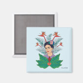 Frida Kahlo | Vogels van het Paradijs Floral Graph Magneet (Voorkant / Achterkant)