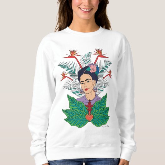 Frida Kahlo | Vogels van het Paradijs Floral Graph Trui (Voorkant)