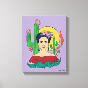 Frida Kahlo woestijn Graphic Canvas Afdruk
