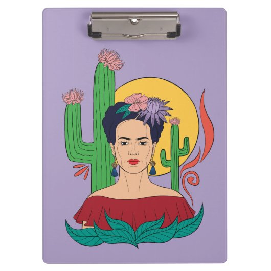 Frida Kahlo woestijn Graphic Klembord (Voorkant)