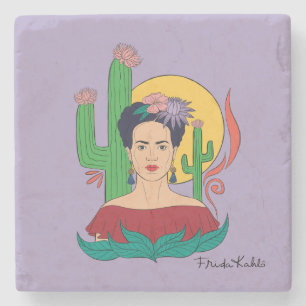 Frida Kahlo woestijn Graphic Stenen Onderzetter