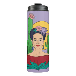 Frida Kahlo woestijn Graphic Thermosbeker