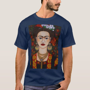 Frida met vlinders t-shirt