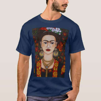 Frida met vlinders t-shirt